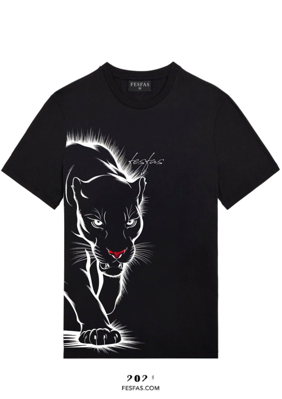 FesFas black panther-print T-shirt | Black | Men