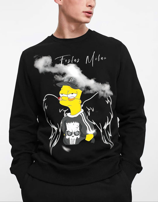 FesFas cartoon-print Sweatshirt | Black | Men
