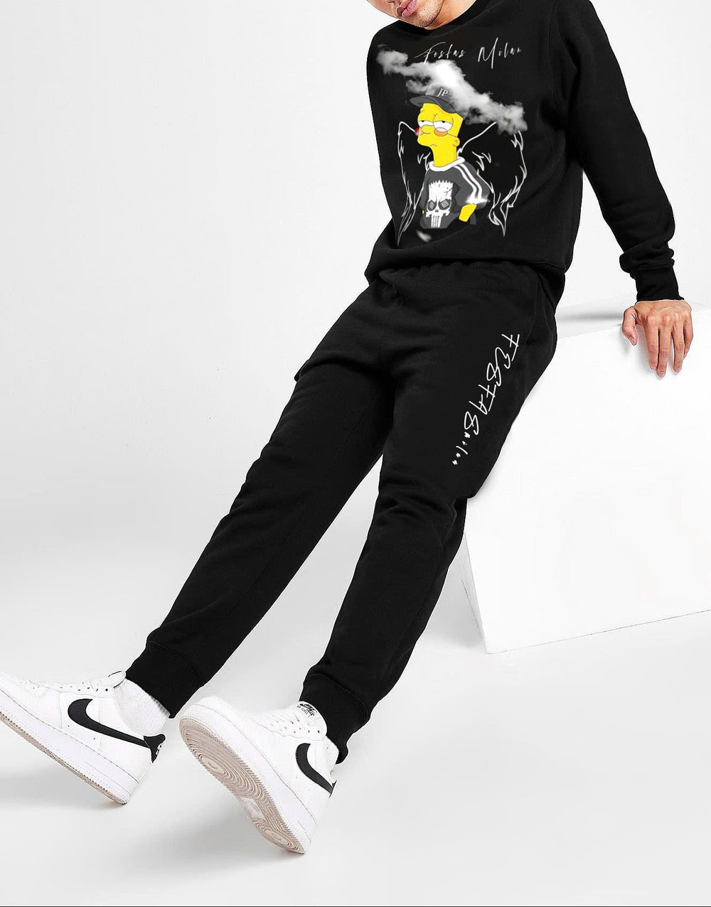 FesFas cartoon-print Sweatshirt | Black | Men