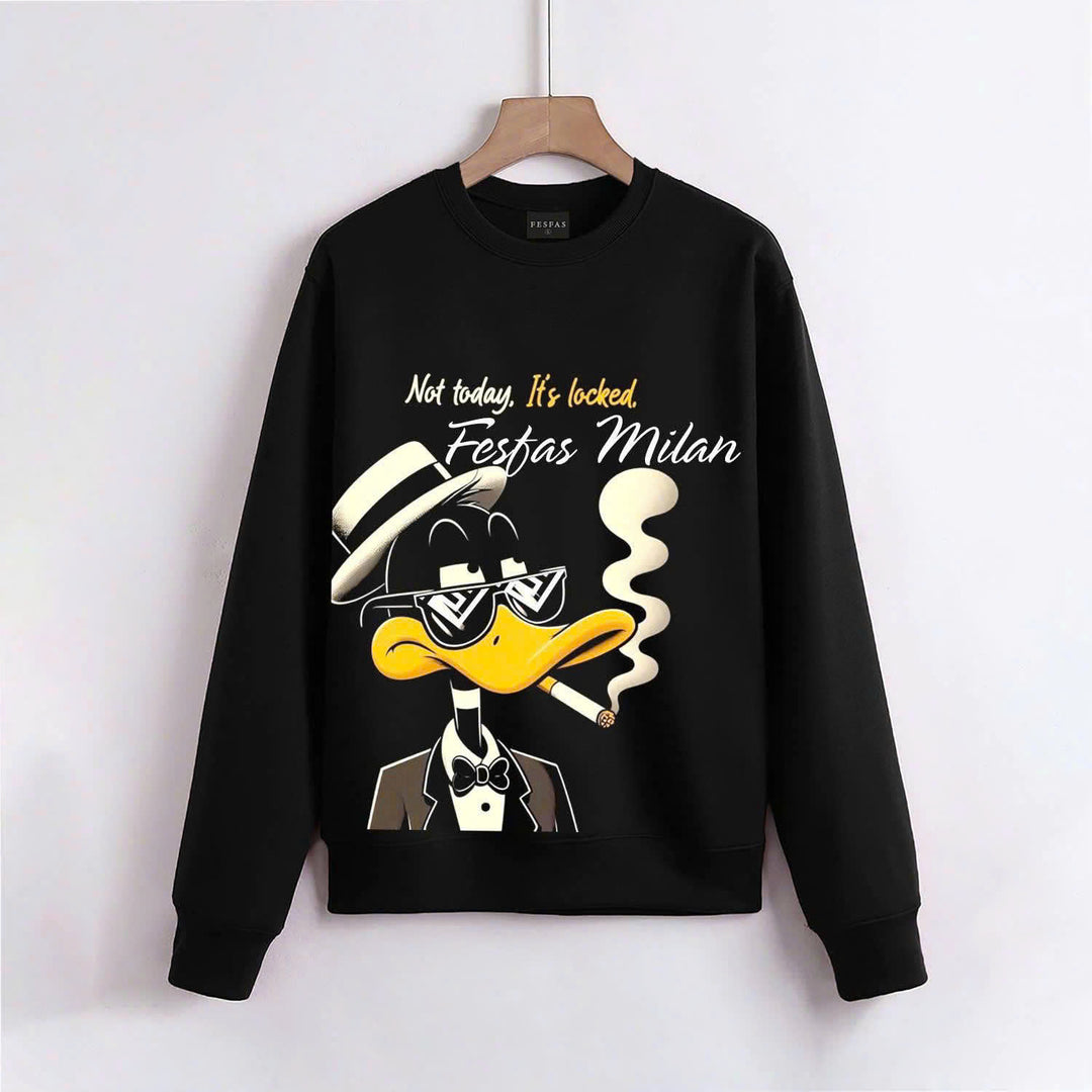FesFas duck-print Sweatshirt | Black | Men