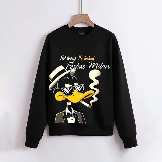 FesFas duck-print Sweatshirt | Black | Men