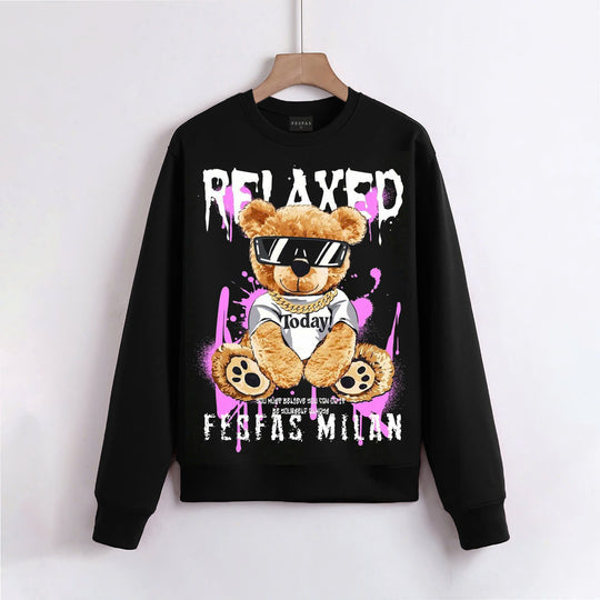 FesFas teddy bear-print Sweatshirt | Black | Men