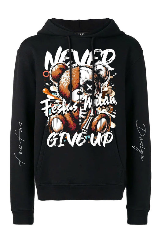 FesFas teddy bear-print Hoodie | Black | Men