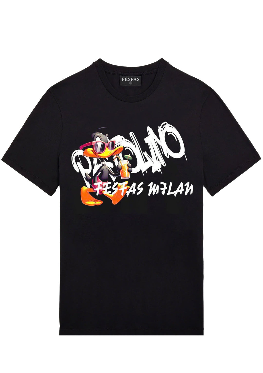 FesFas duck-print T-shirt | Black | Men