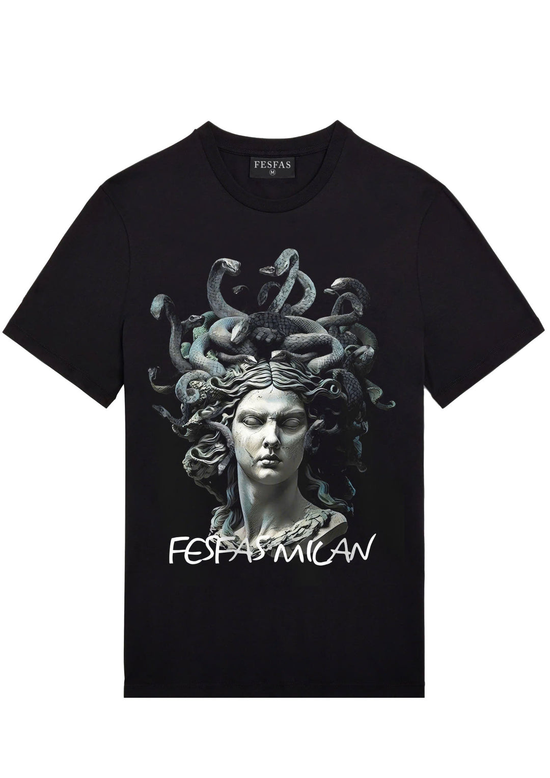 FesFas medusa-print T-shirt | Black | Men