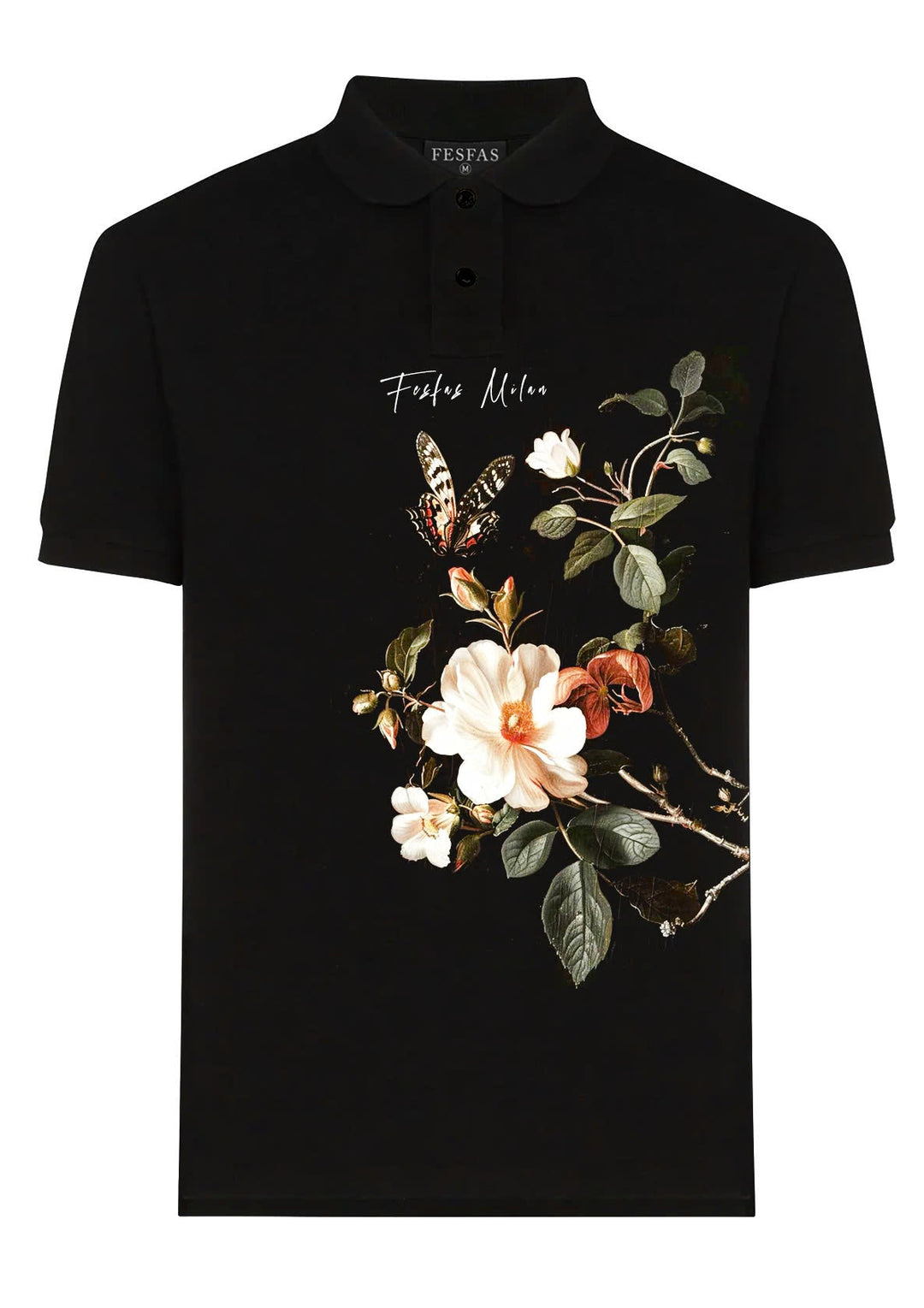 FesFas Floral-print Polo Shirt | Men | Black