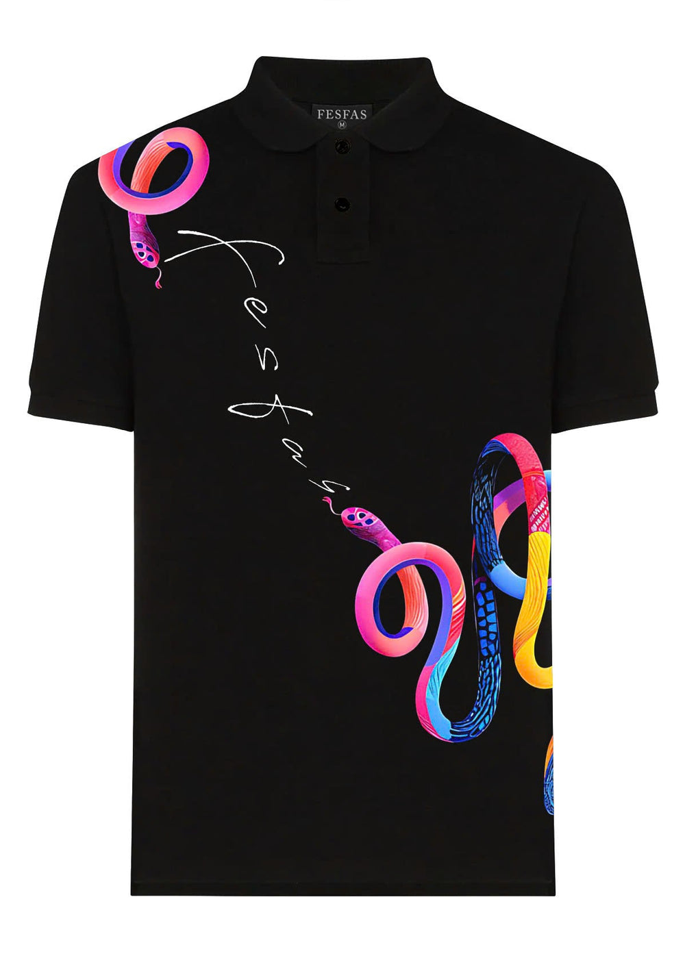 FesFas colorful snake-print Polo Shirt