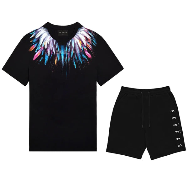 FesFas desert eagle-print T-shirt Set | Black | Men