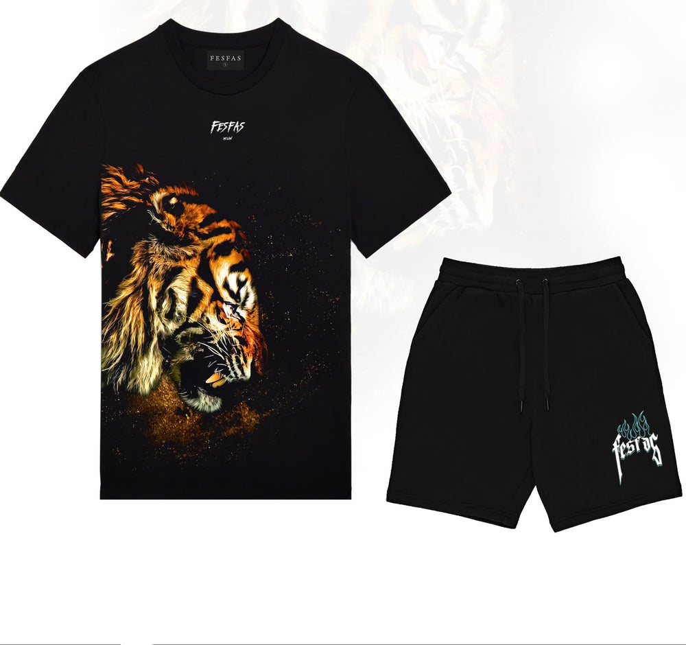 FesFas tiger-print T-shirt | Black | Men