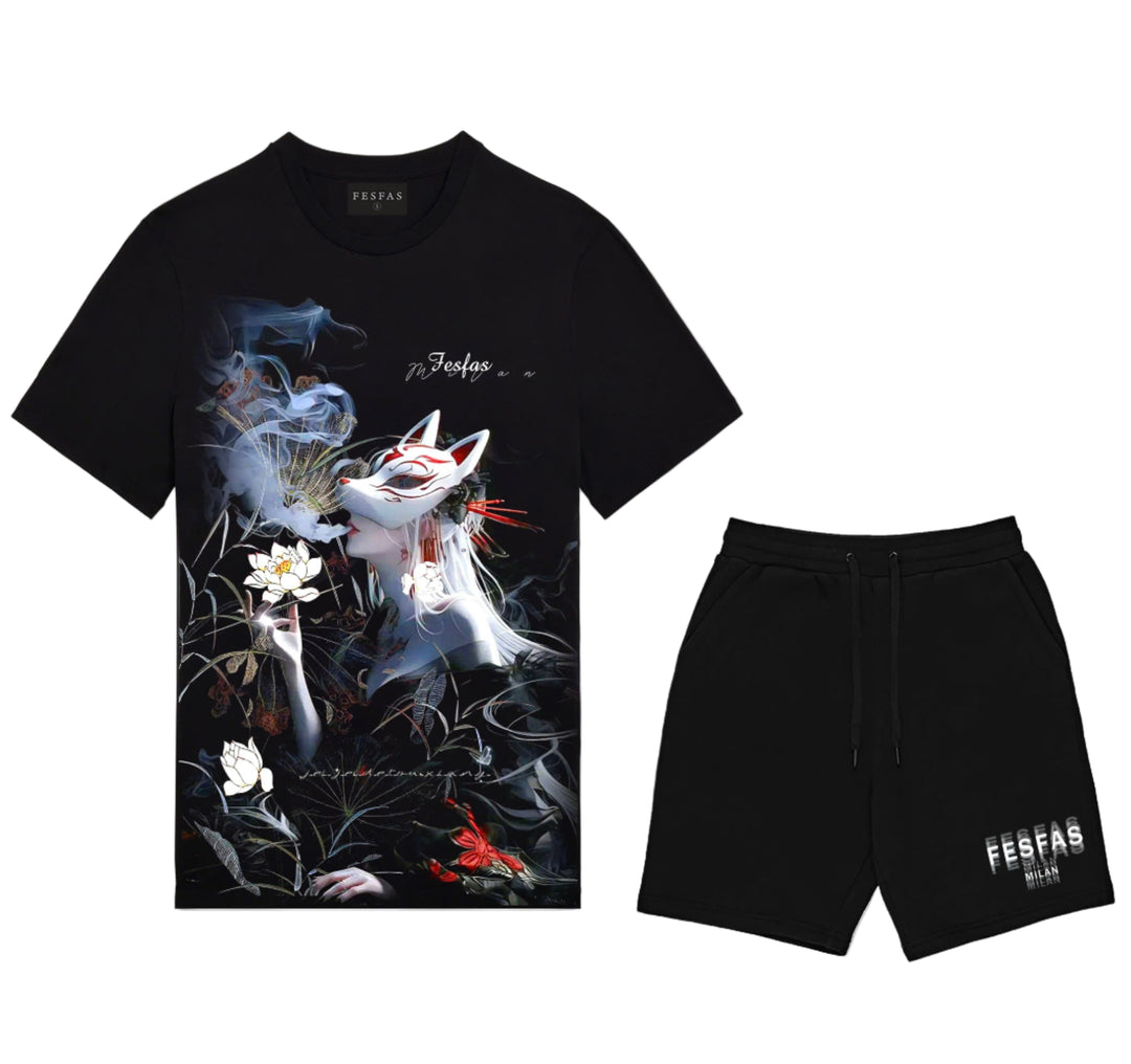 FesFas japanese tattoo-print T-shirt | Black | Men