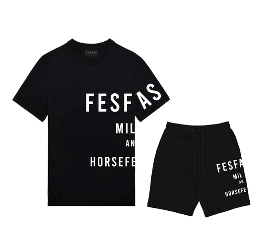 FesFas Drawstring Shorts | Men | Black
