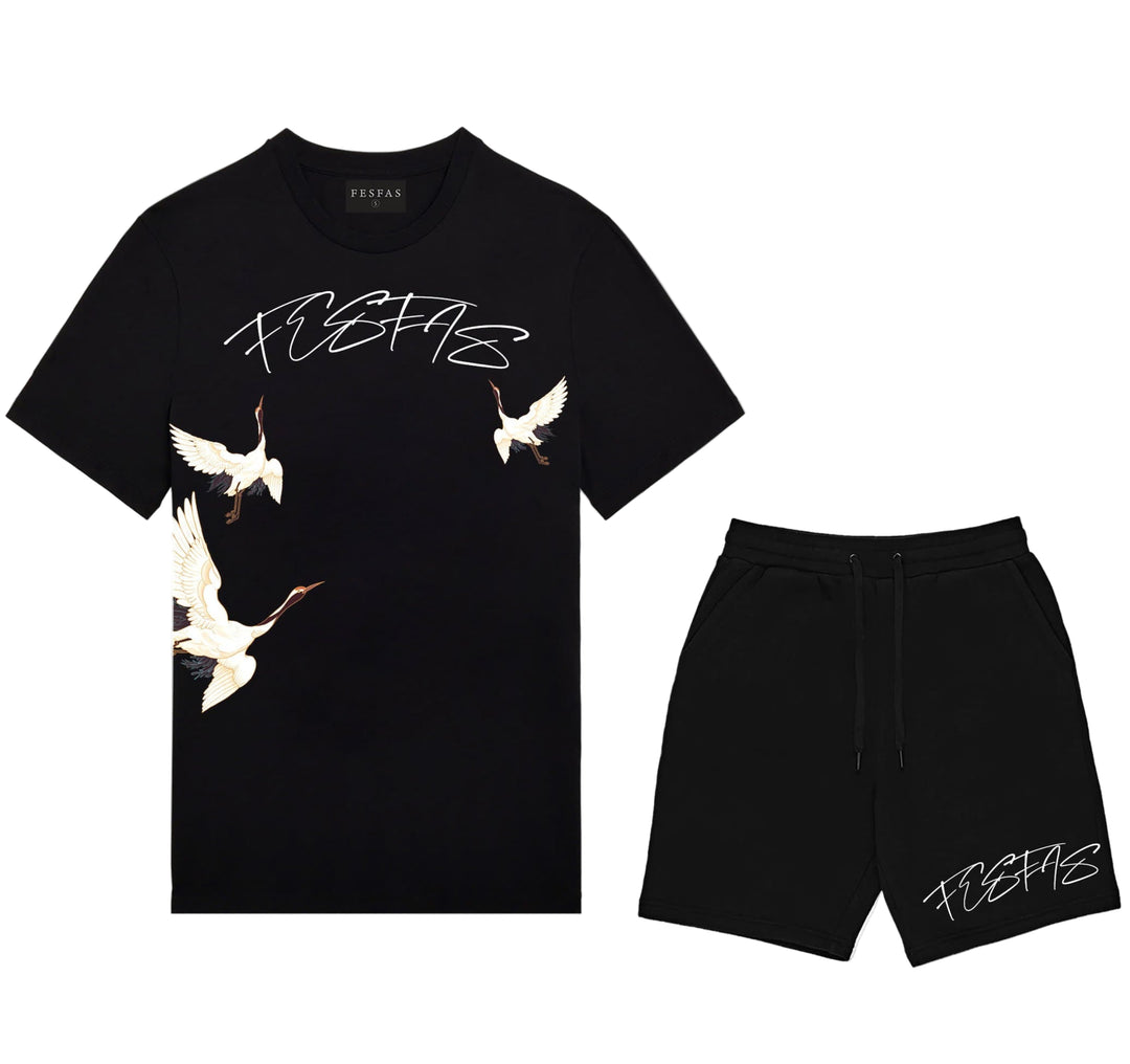 FesFas Drawstring Shorts | Men | Black