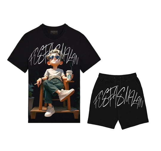 FesFas Drawstring Shorts | Men | Black