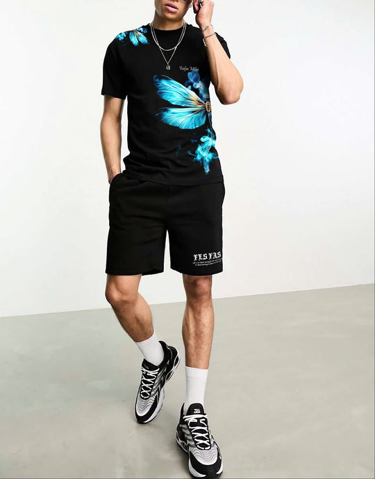 FesFas dragonfly-print T-shirt | Black | Men