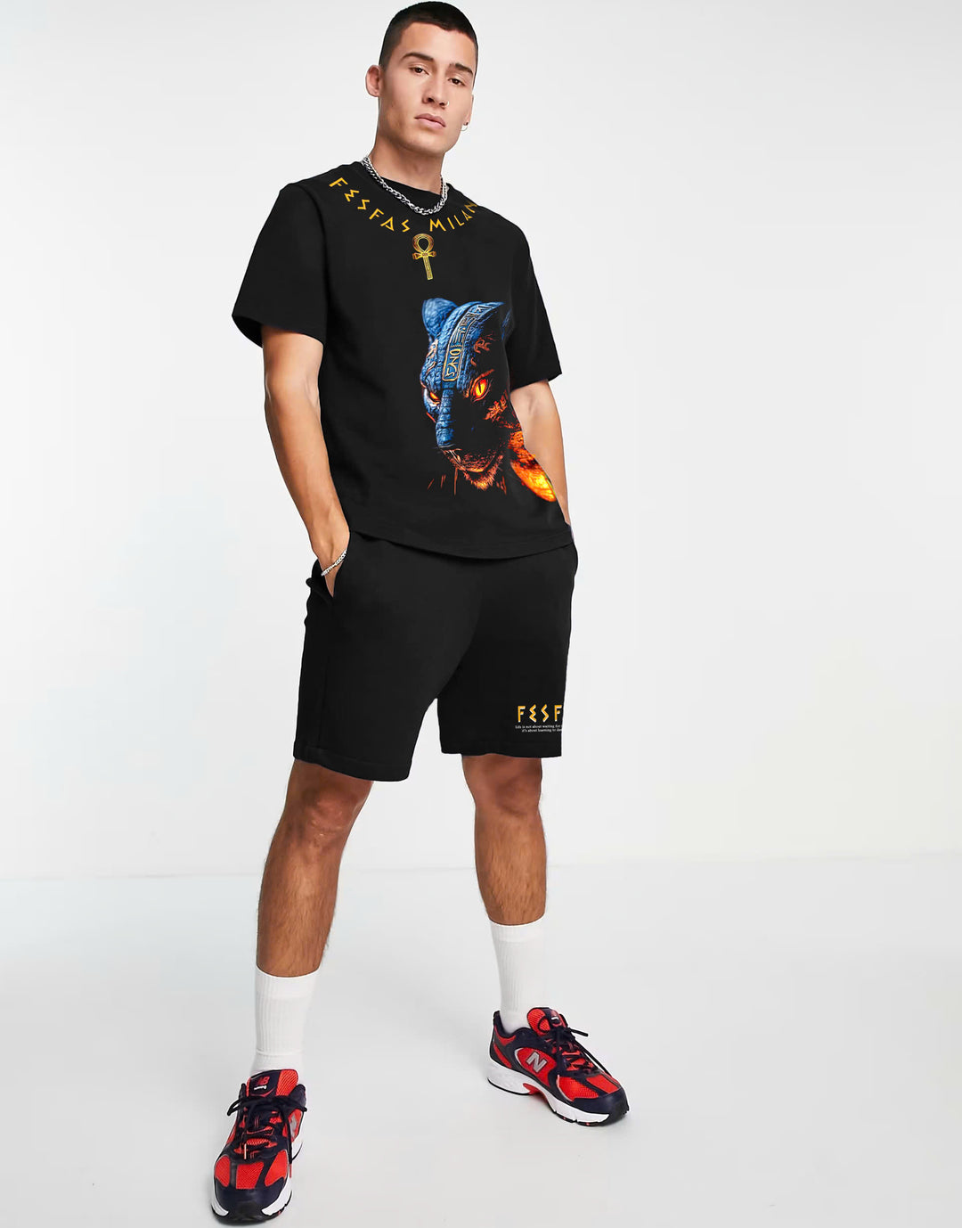 FesFas Drawstring Shorts | Men | Black