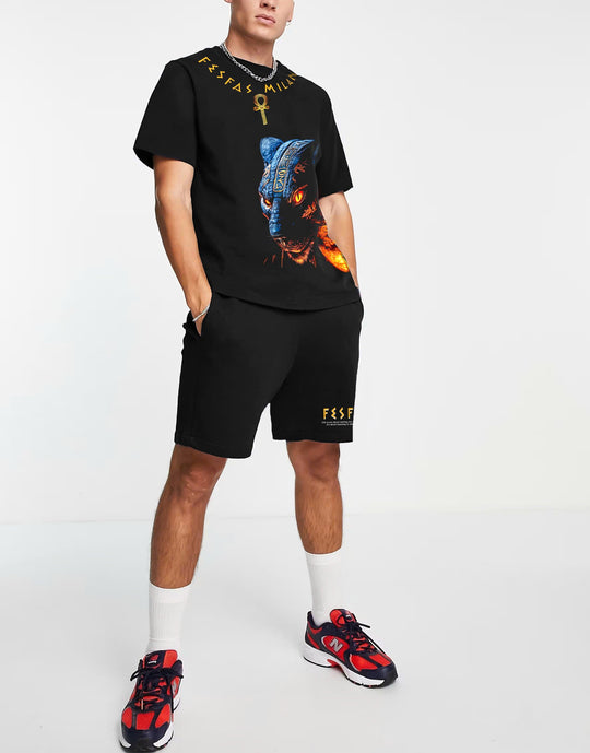 FesFas panther-print T-shirt | Black | Men
