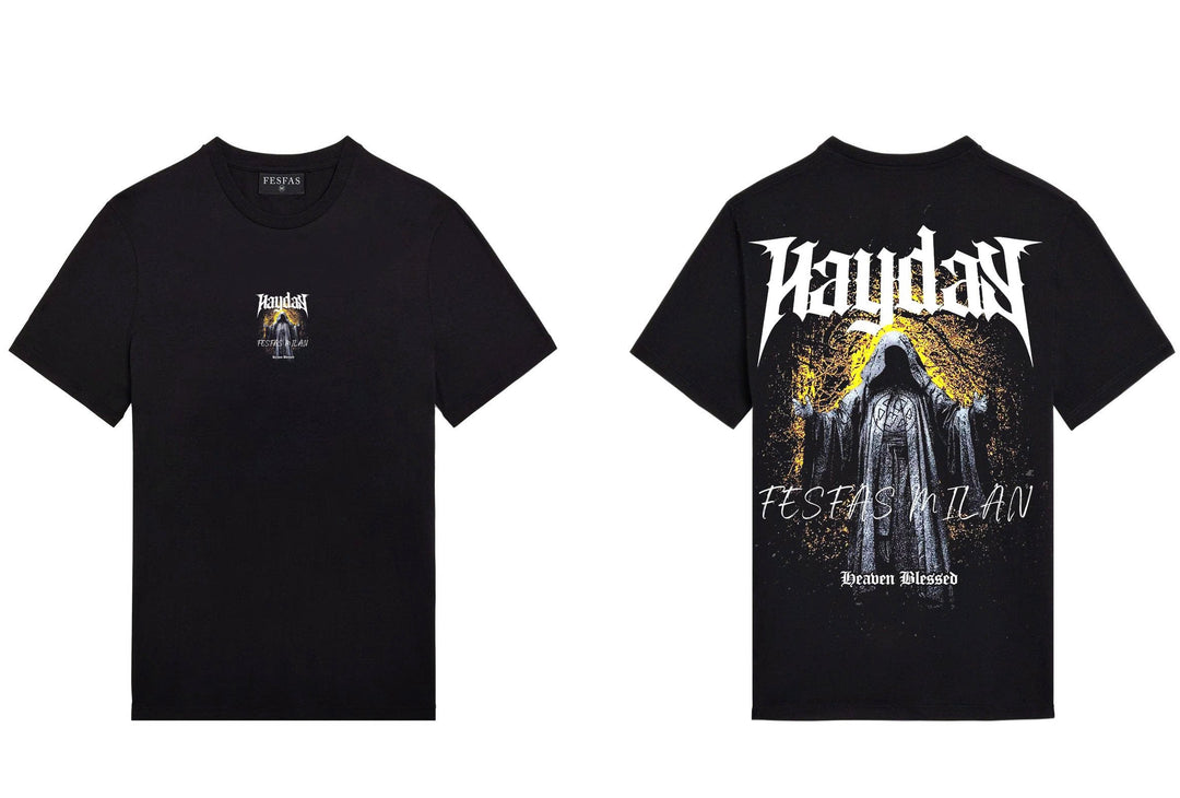 FesFas god-print T-shirt | Black | Men