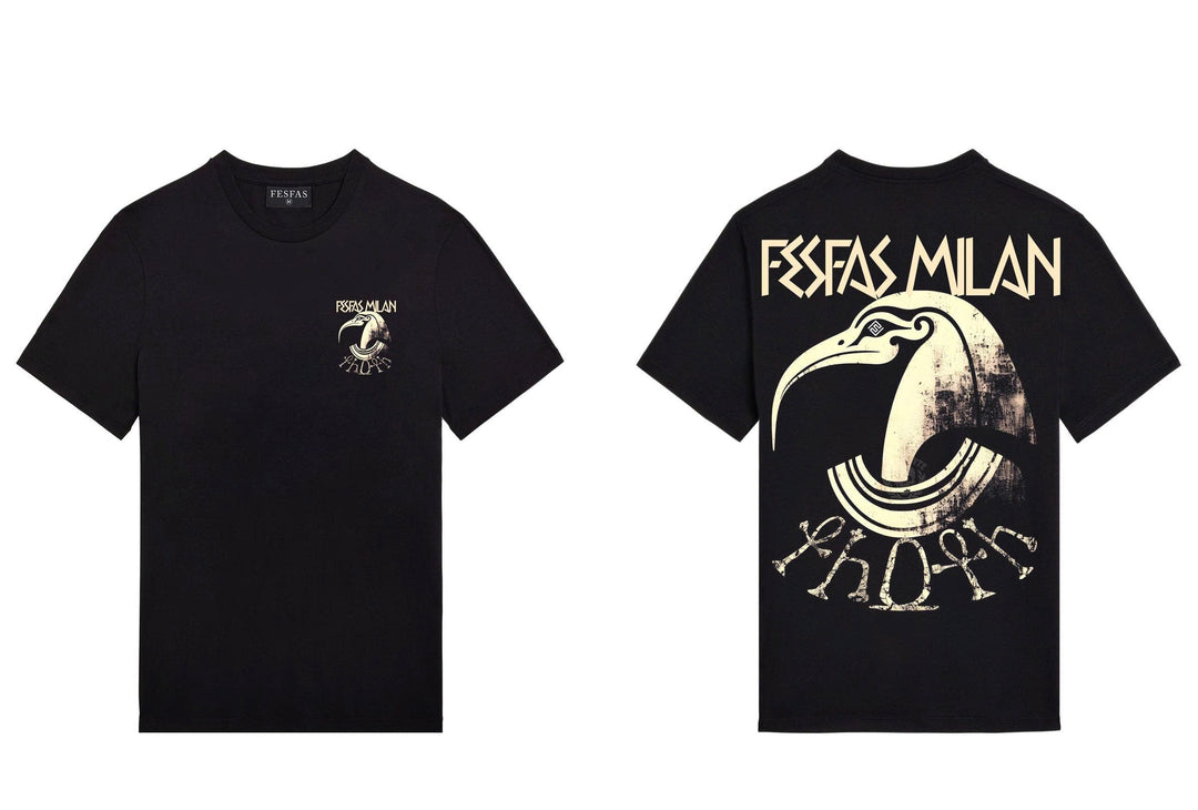FesFas spirit bird-print T-shirt | Black | Men