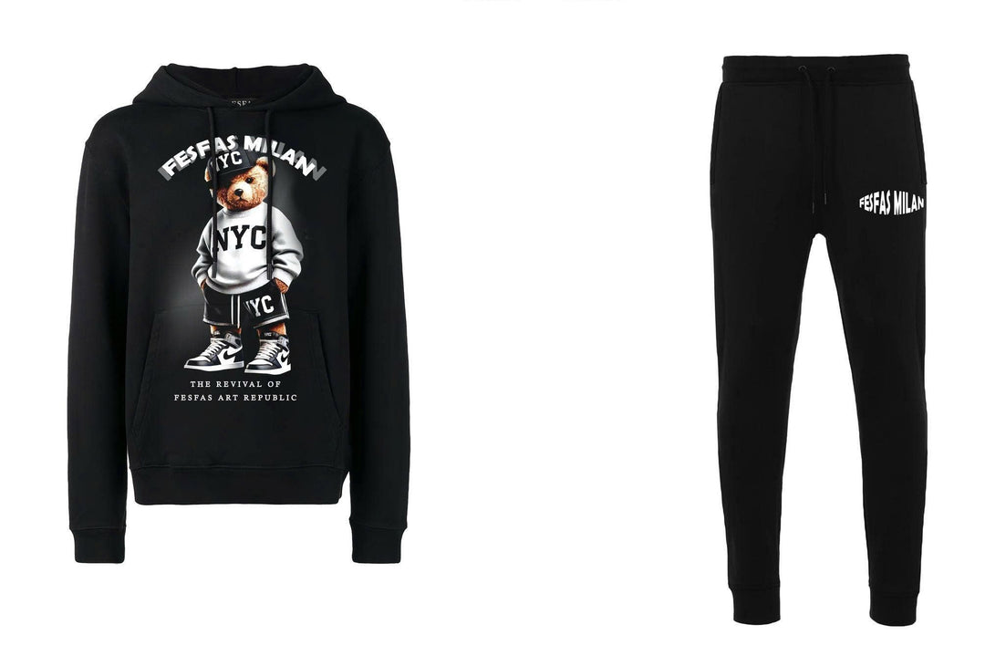FesFas Drawstring Joggers | Men | Black