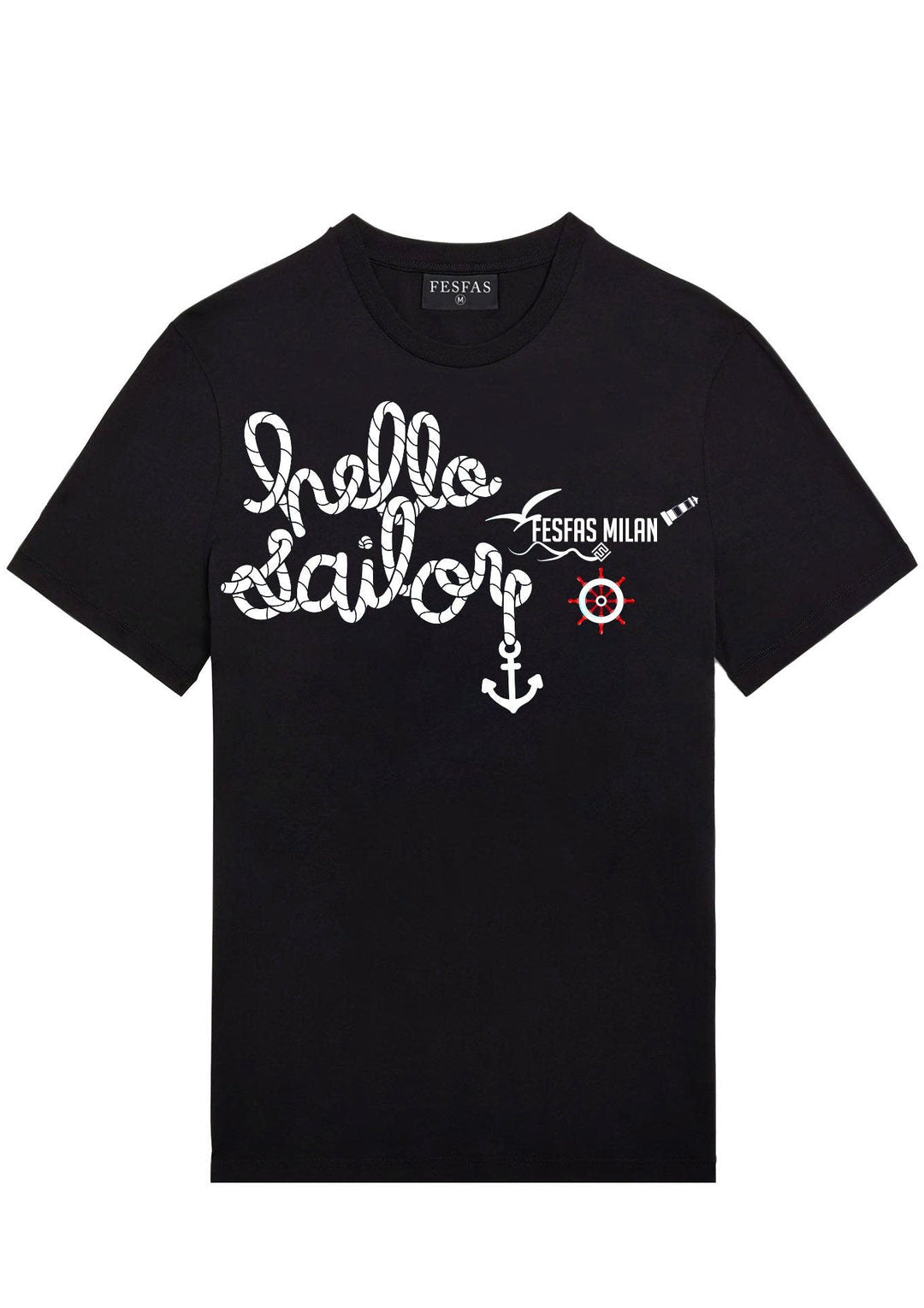 FesFas graphic-print T-shirt | Black | Men