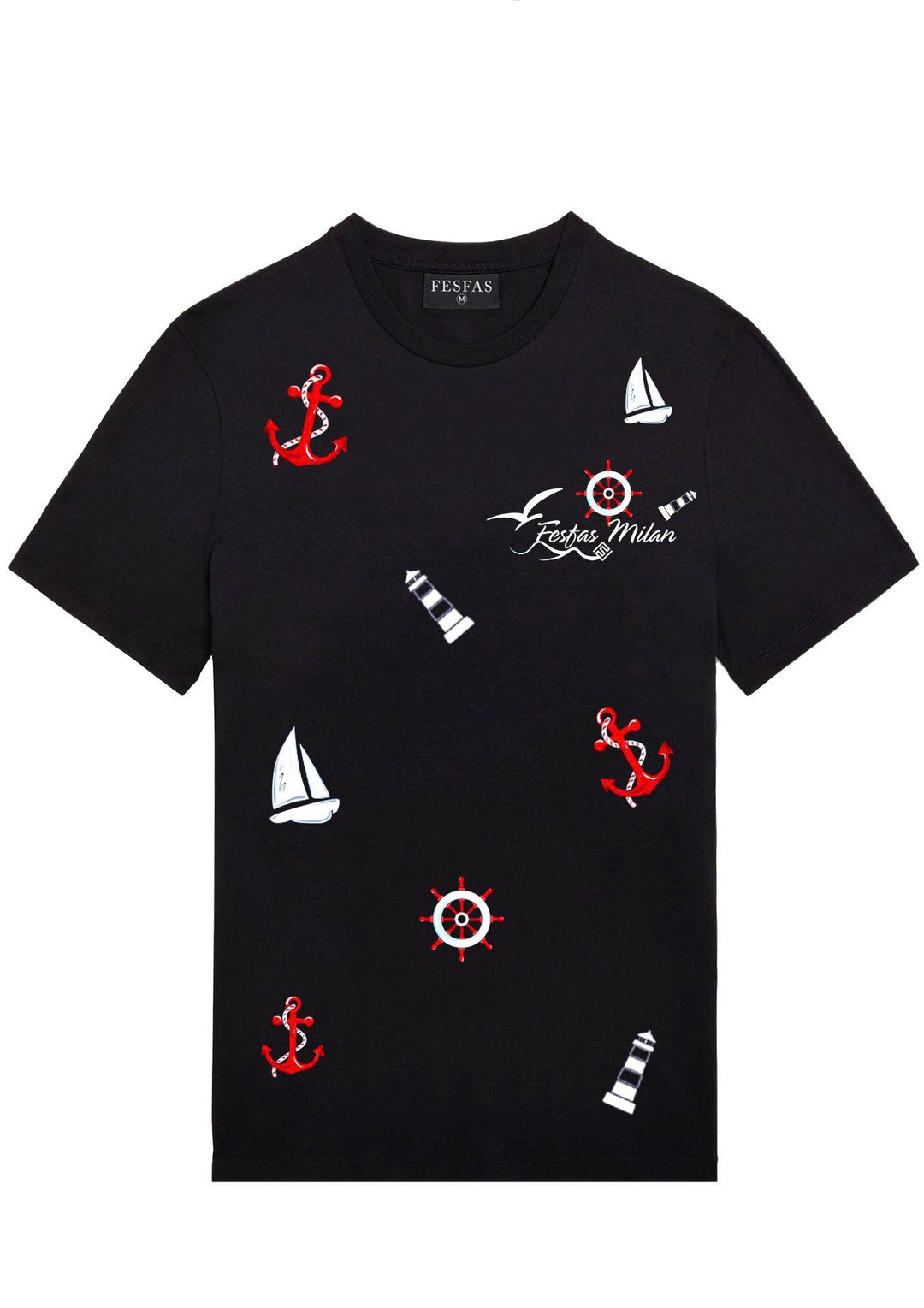 FesFas graphic-print T-shirt | Black | Men