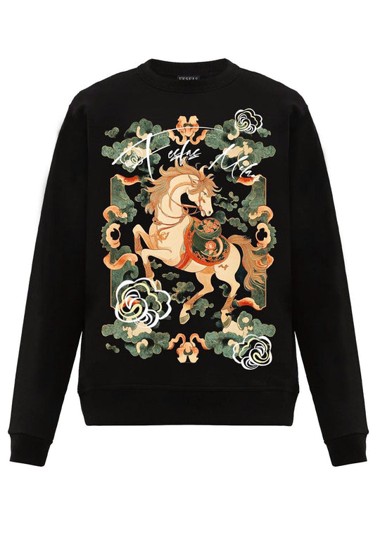 FesFas horse-print Sweatshirt | Black | Men