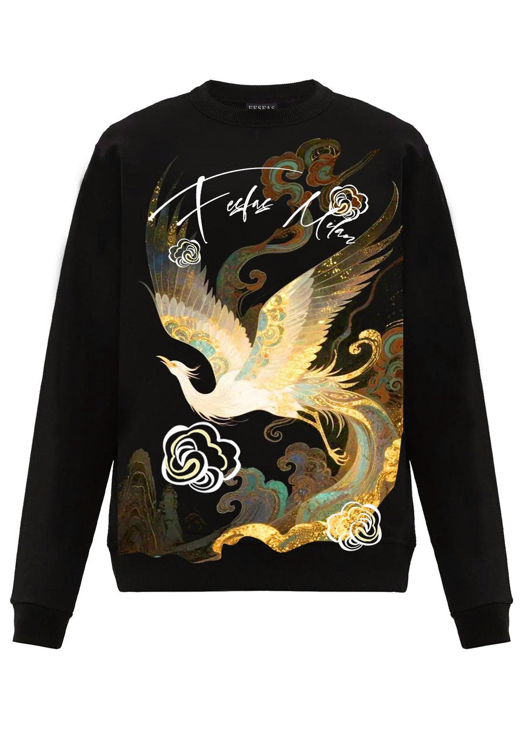 FesFas phoenix-print Sweatshirt | Black | Men