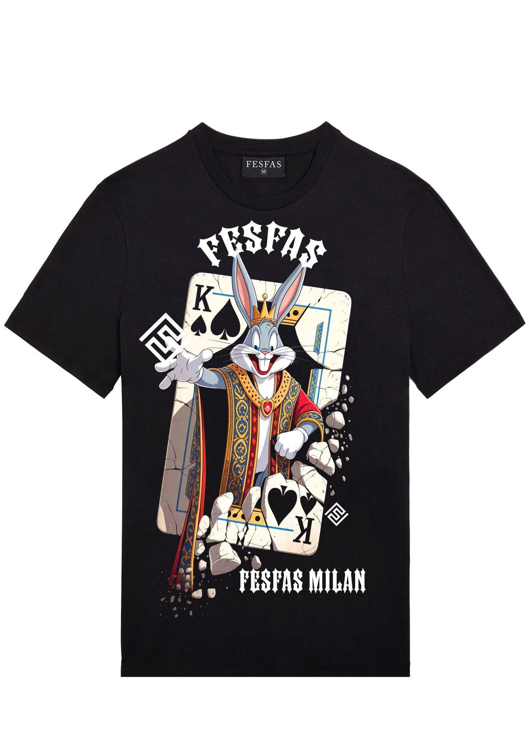 FesFas bunny-print T-shirt | Black | Men