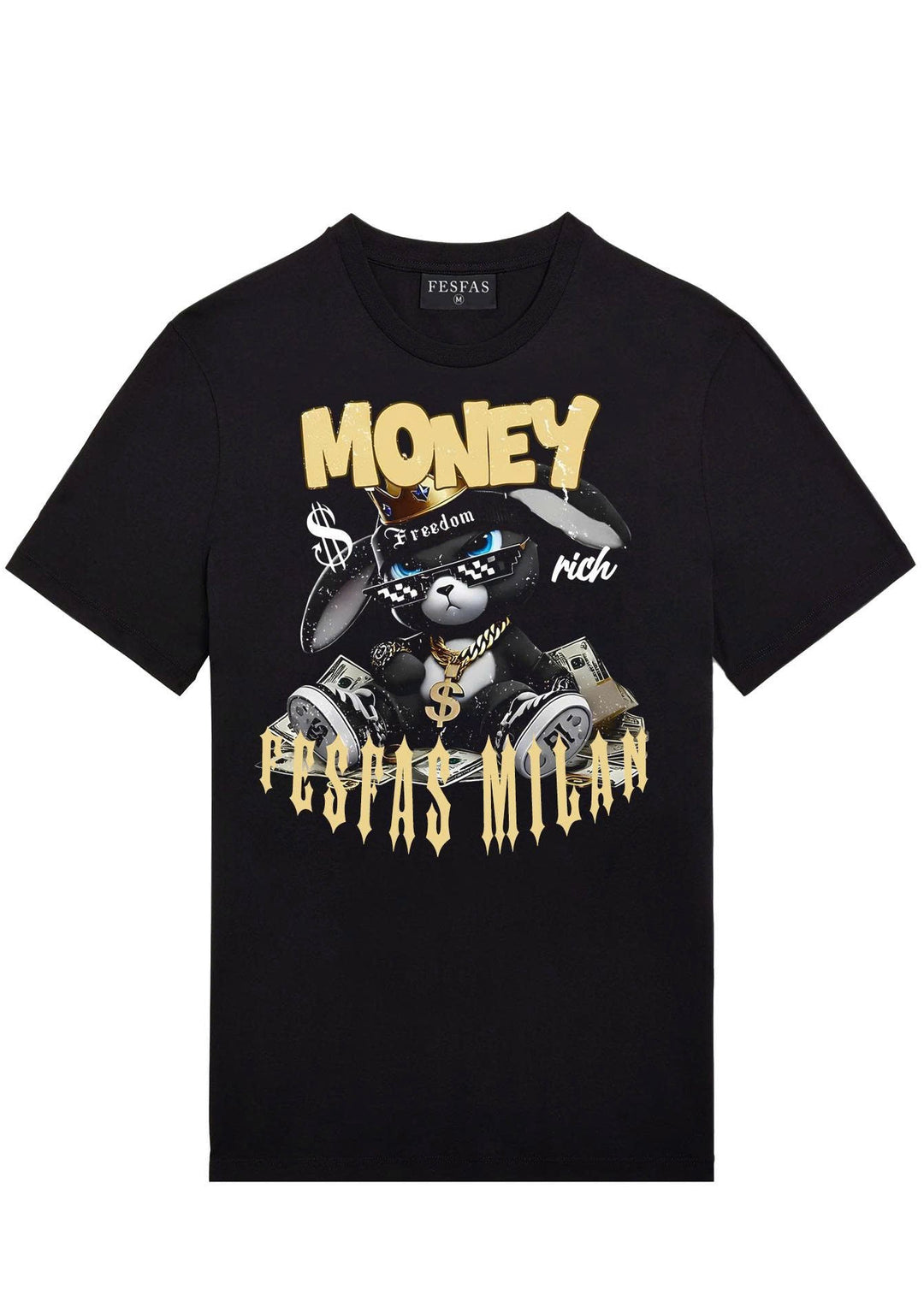 FesFas rabbit-print T-shirt | Black | Men