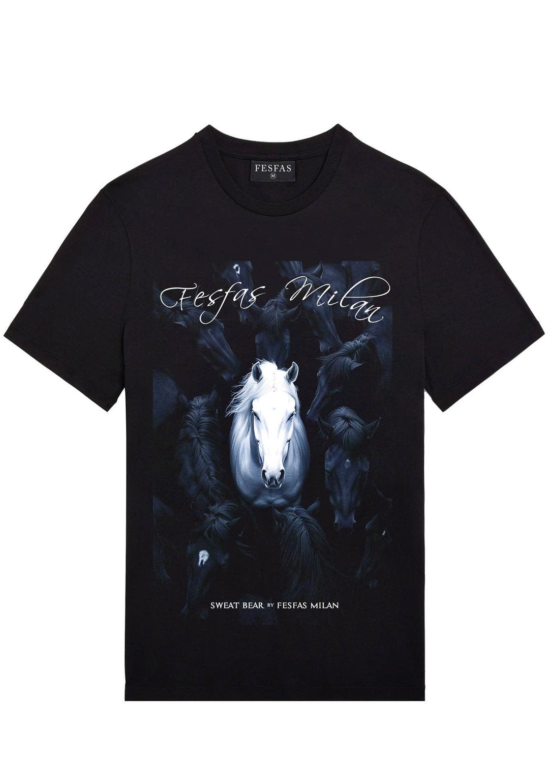 FesFas night horse-print T-shirt | Black | Men