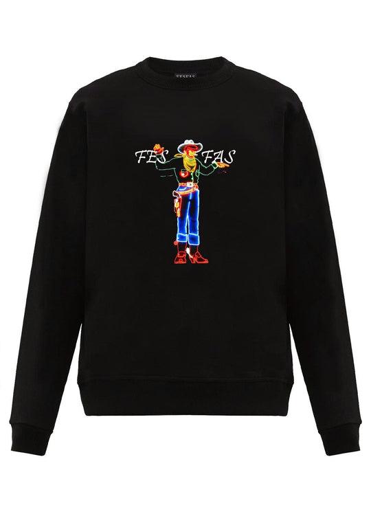 FesFas graphic-print Sweatshirt | Black | Men