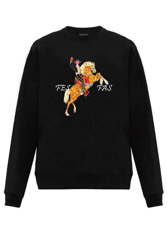 FesFas graphic-print Sweatshirt | Black | Men
