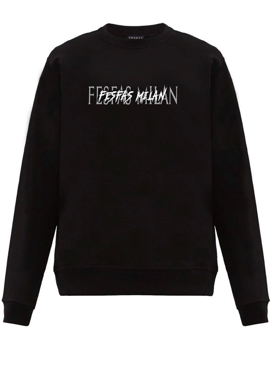 FesFas graphic-print Sweatshirt | Black | Men