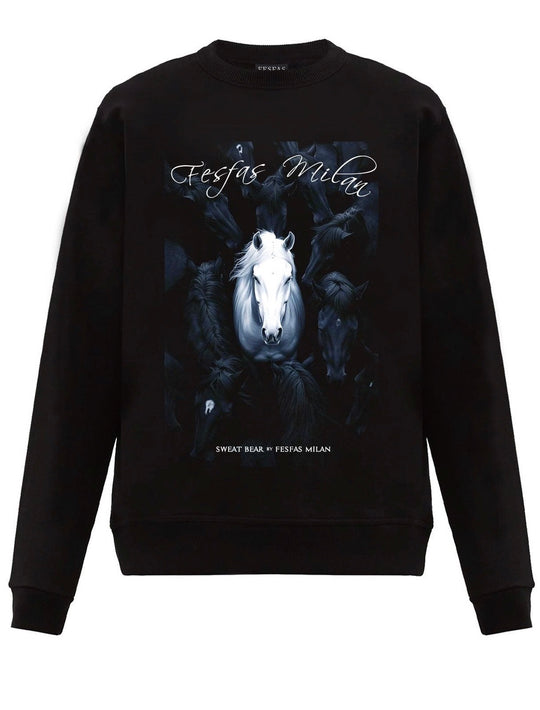 FesFas horse-print Sweatshirt | Black | Men