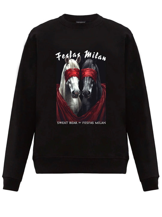 FesFas horse-print Sweatshirt | Black | Men
