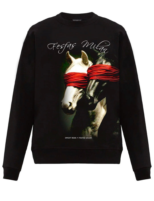 FesFas horse-print Sweatshirt | Black | Men