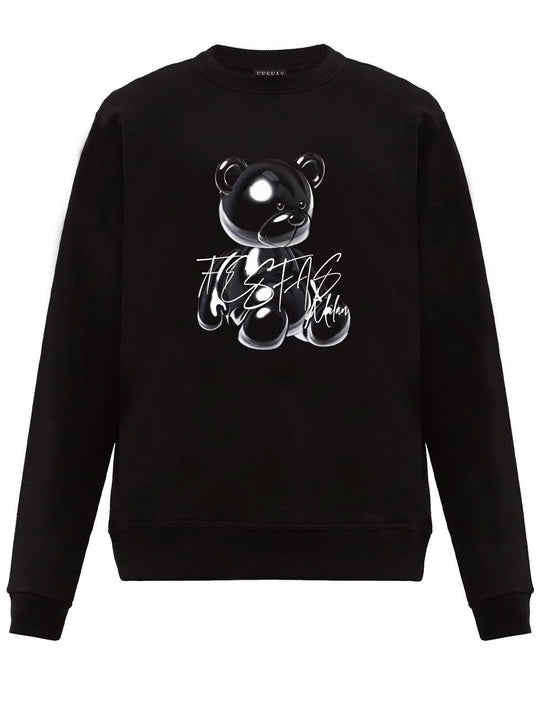 FesFas black bear-print Sweatshirt | Black | Men