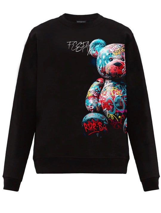 FesFas colorful bear-print Sweatshirt | Black | Men