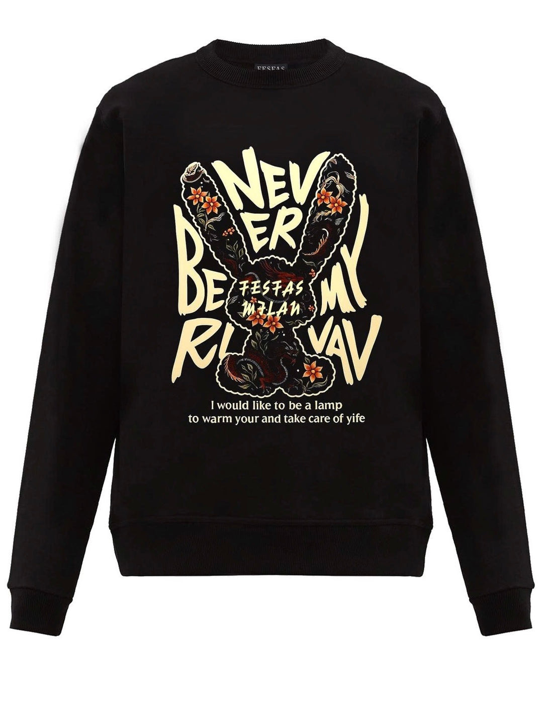 FesFas bunny-print Sweatshirt | Black | Men