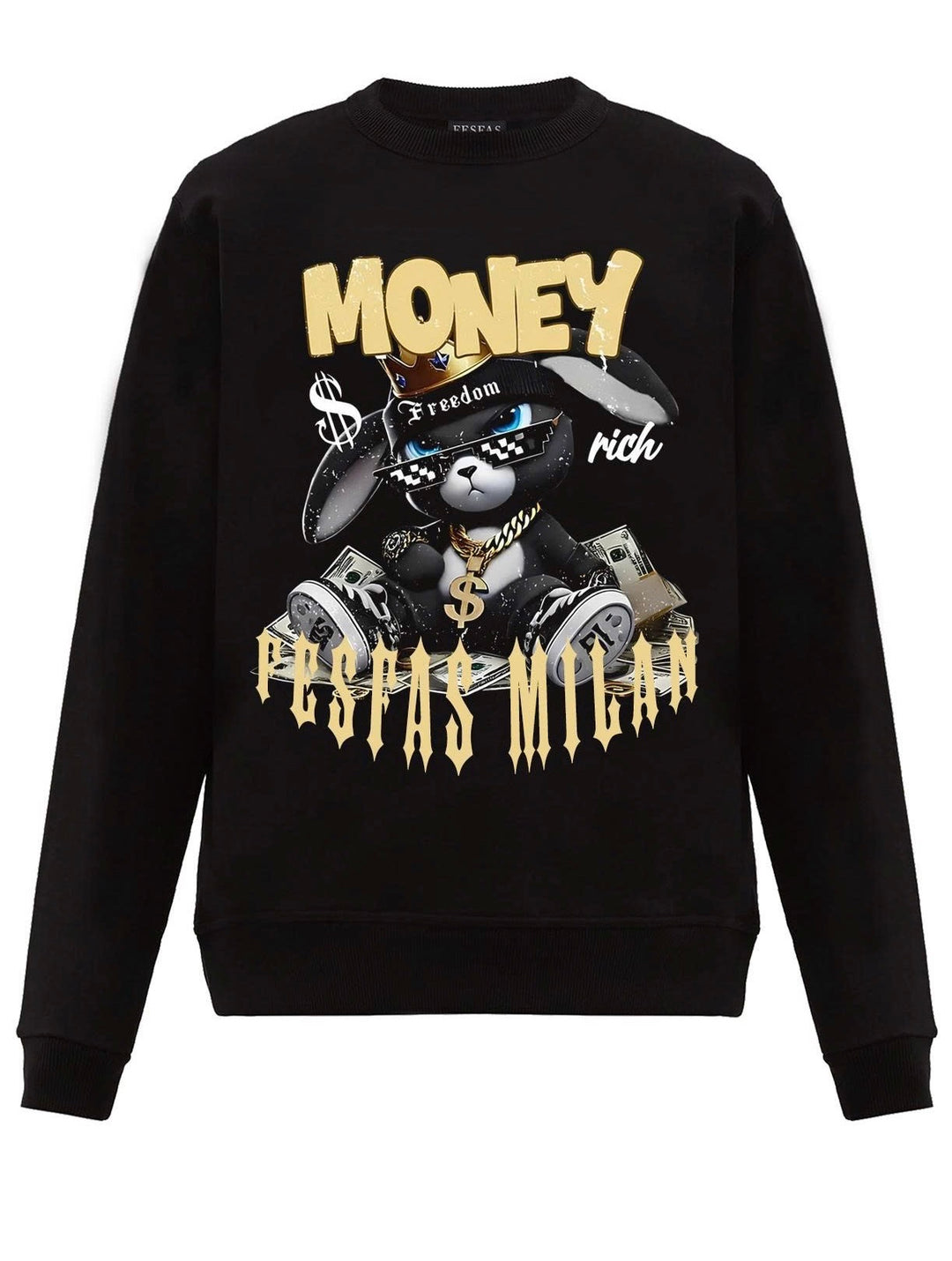 FesFas bunny-print Sweatshirt | Black | Men