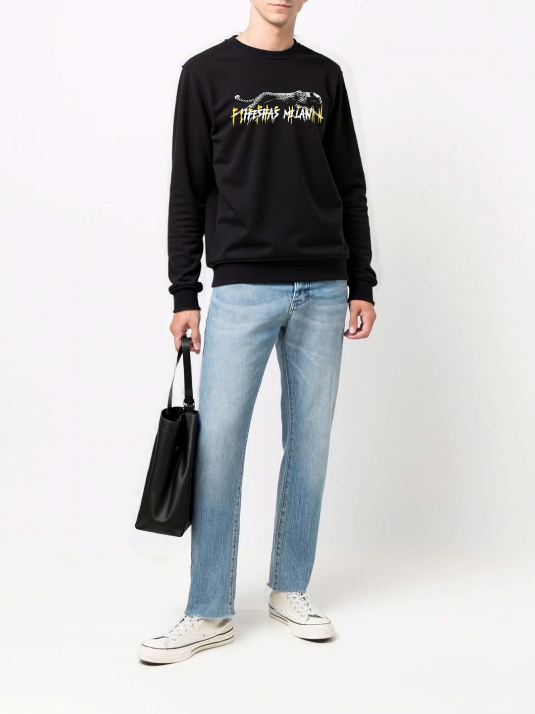 FesFas panther-print Sweatshirt | Black | Men