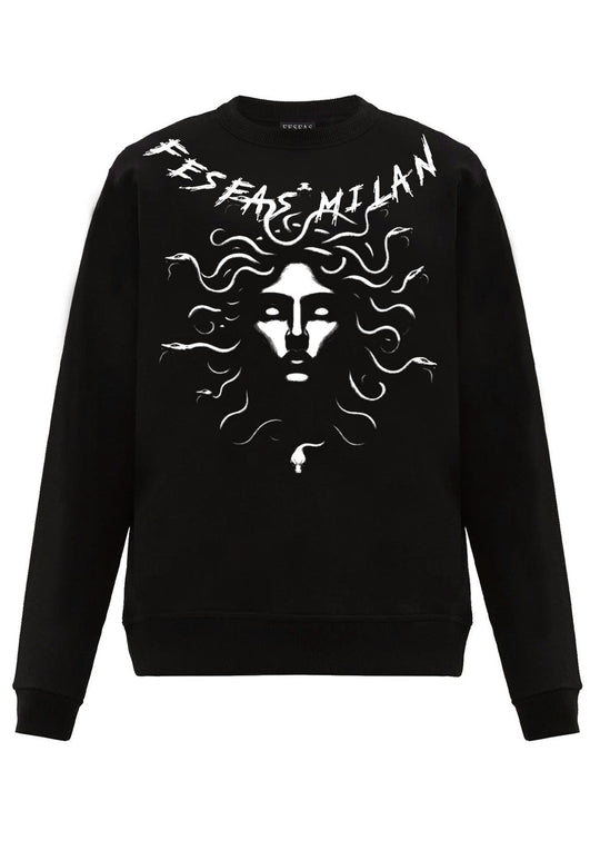 FesFas medusa-print Sweatshirt | Black | Men