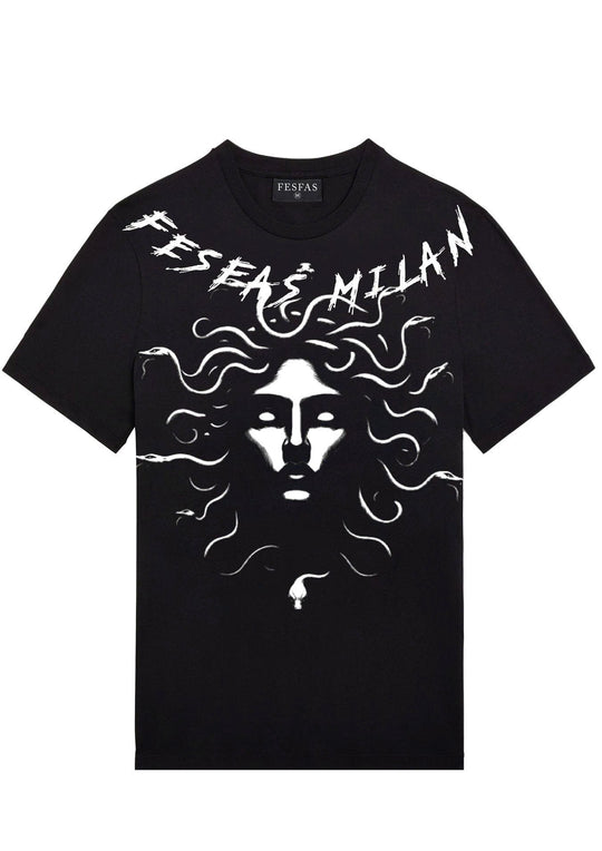 FesFas medusa-print T-shirt | Black | Men