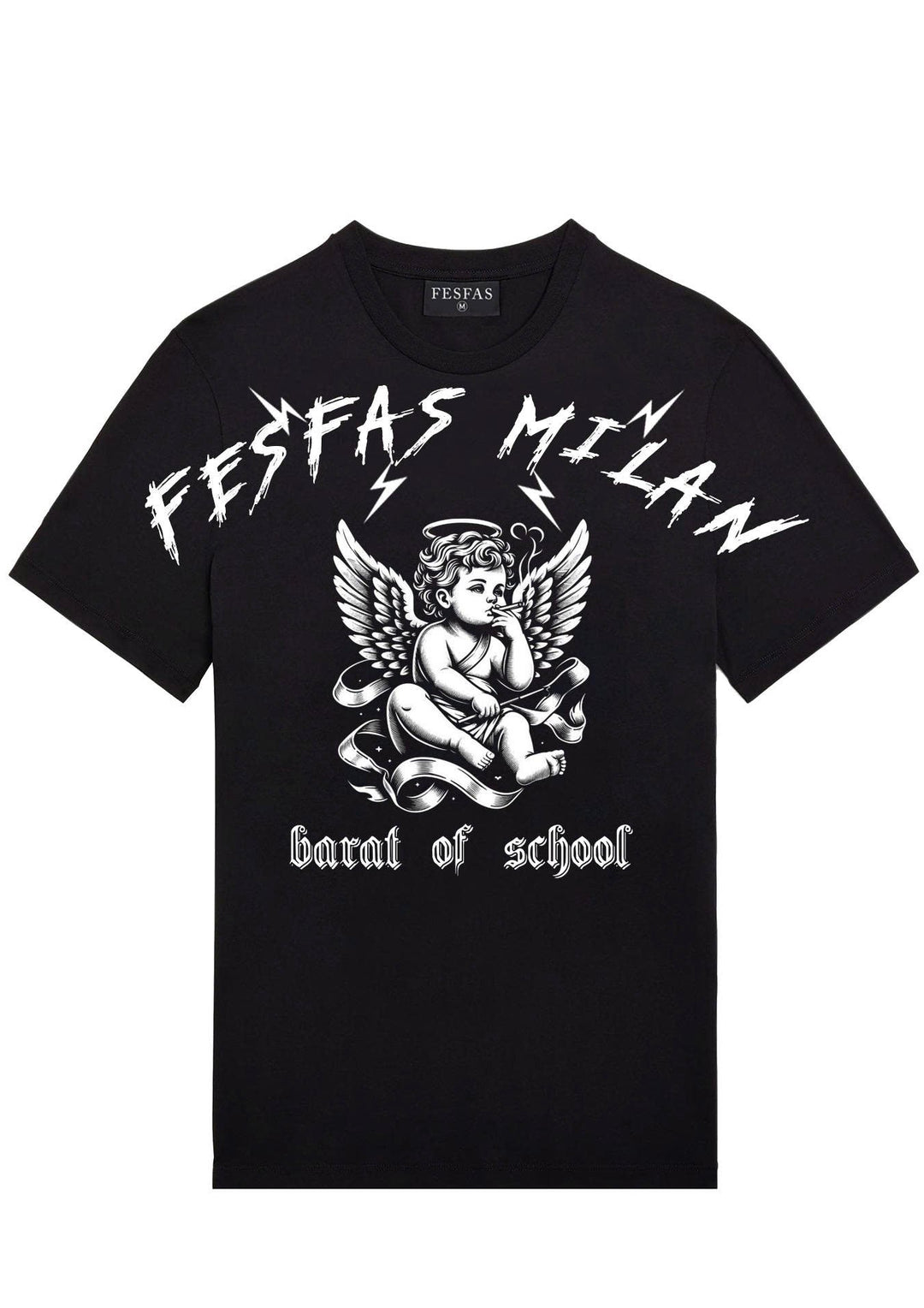 FesFas graphic-print T-shirt | Black | Men