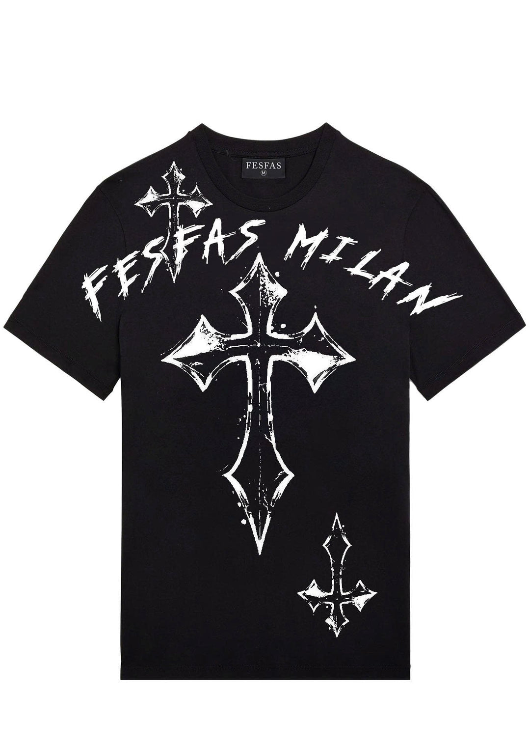 FesFas cross-print T-shirt | Black | Men