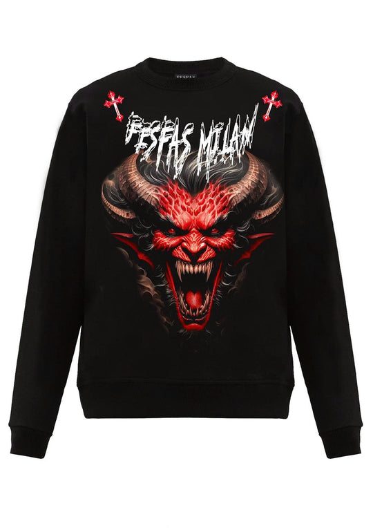 FesFas devil-print Sweatshirt | Black | Men