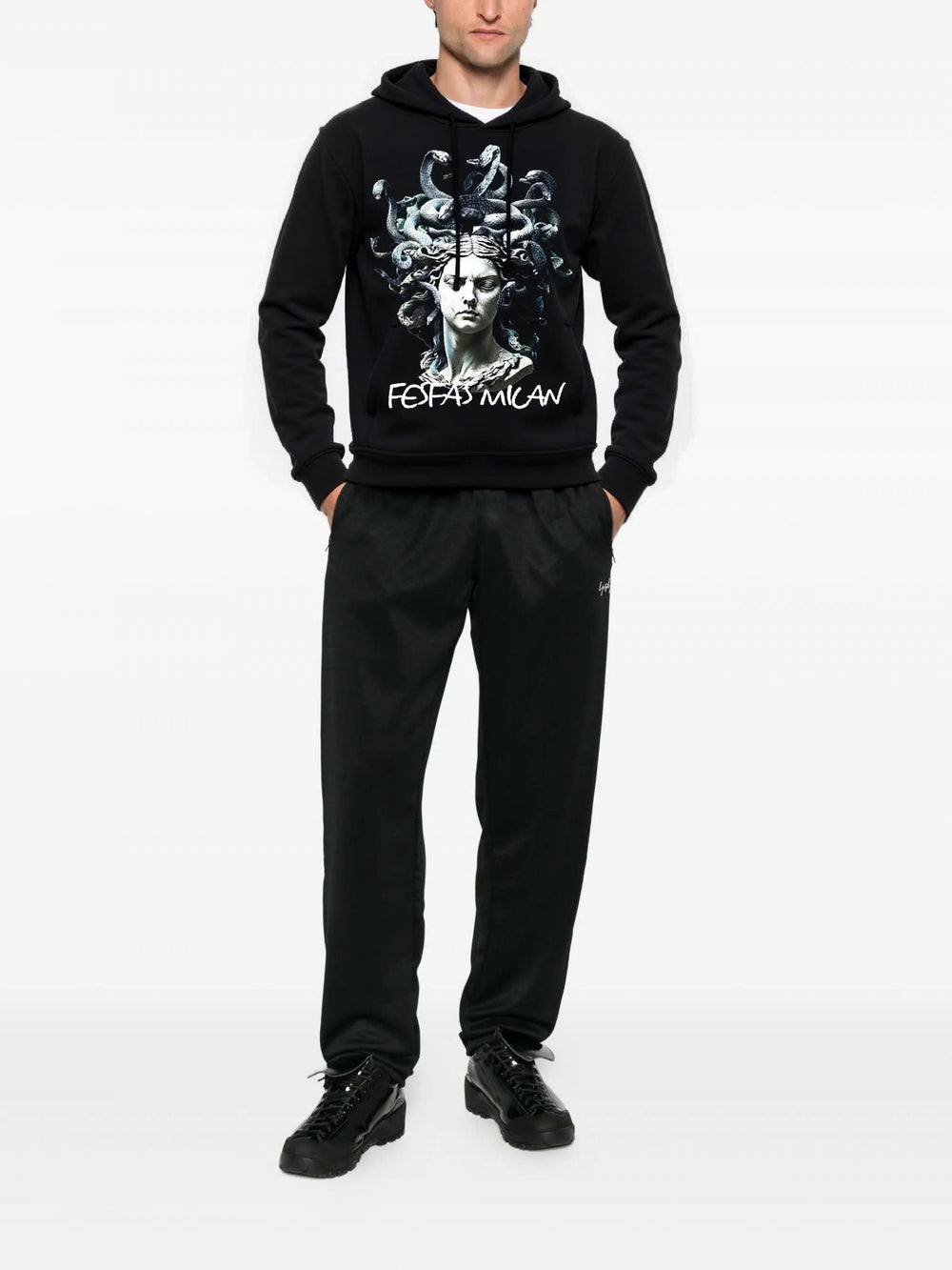 FesFas Medusa-print Hoodie | Black | Men