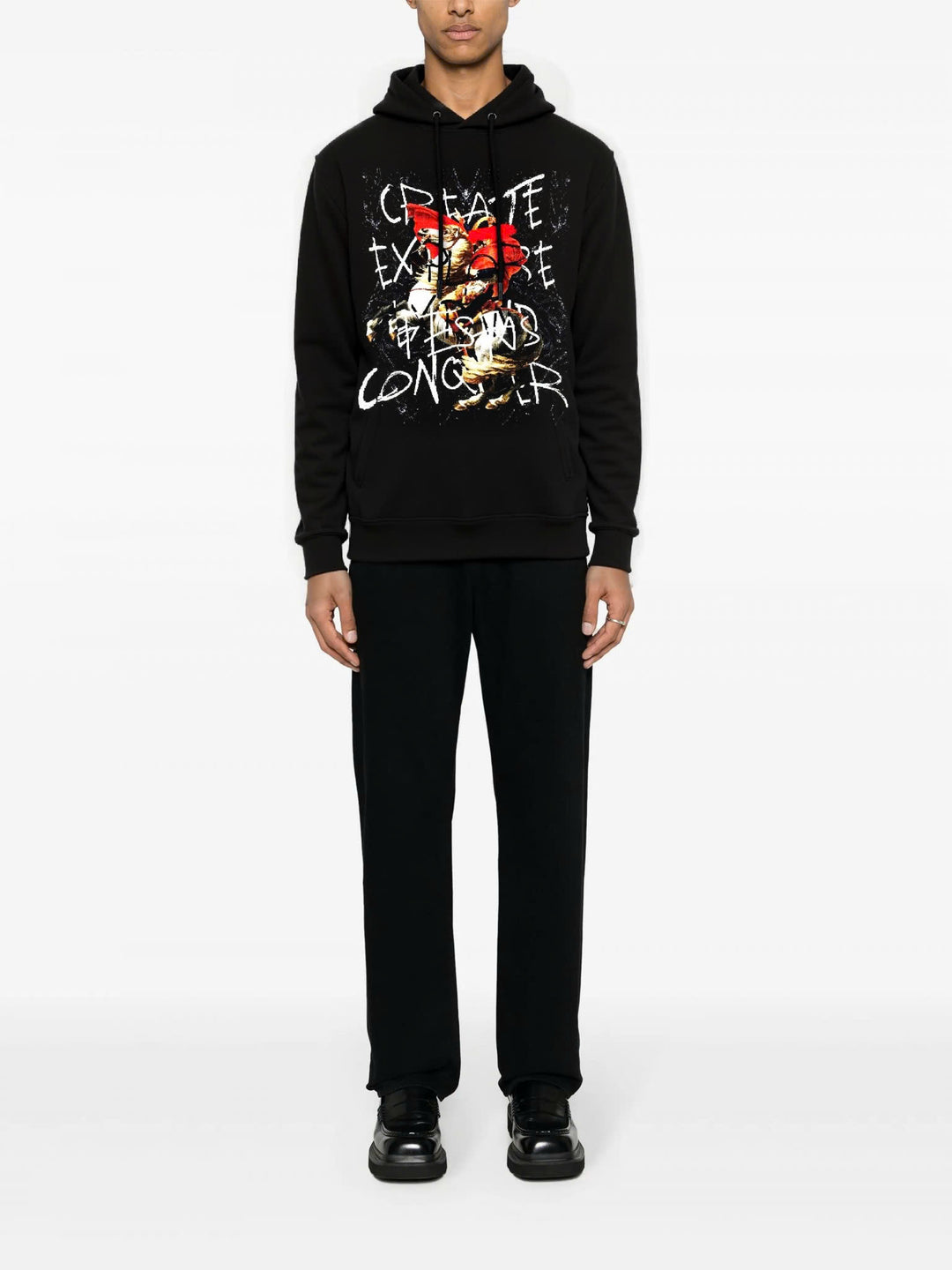 FesFas Napoleon-print Hoodie | Black | Men