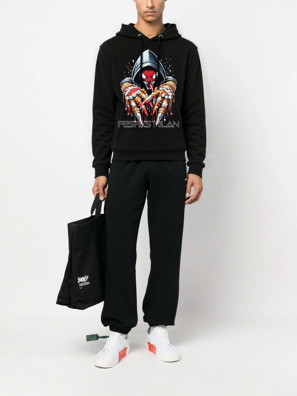 FesFas venom-print Hoodie | Black | Men