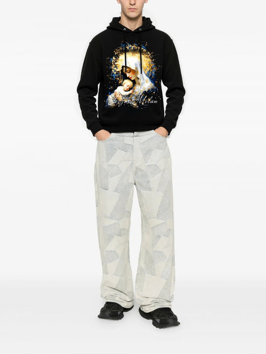 FesFas Maria-print Hoodie | Black | Men